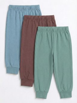 Cocoon Care - Unisex Multi-Color Bamboo Cotton Knitted Pyjamas (Pack of 3)