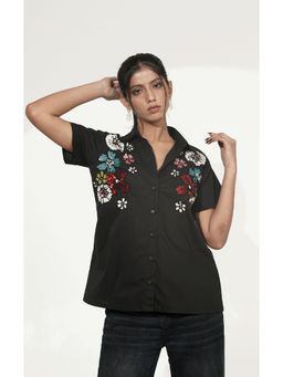 Galocher Clothing - Women Cotton Embroidered Shirt