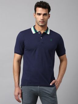 Beverly Hills Polo Club - Kaleidoscope Stretch Polo Navy Blue