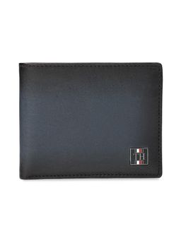 Tommy Hilfiger - Men Leather Passcase Wallet Gastel - Navy Blue