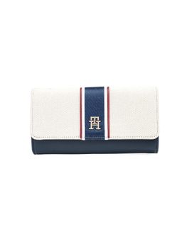 Tommy Hilfiger - Women PU Flap Wallet With Sling Wallet Azenor - Navy Blue