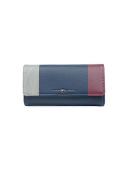 Tommy Hilfiger - Women PU Flap Wallet With Sling Wallet Capri - Navy Blue