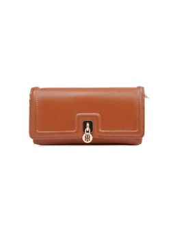 Tommy Hilfiger - Women PU Flap Wallet With Sling Wallet Lumiere - Tan