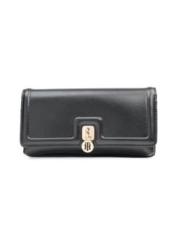 Tommy Hilfiger - Women PU Flap Wallet With Sling Wallet Lumiere - Black