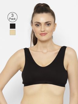 Floret - Wirefree Non-padded Sporty Bra - Multi-Color