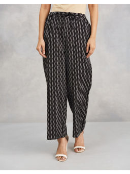 Fabindia - Black Cotton Casual Pant