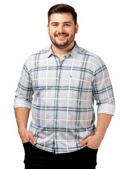 BULLMER - Men Multi-Color Cotton Checks Shirt