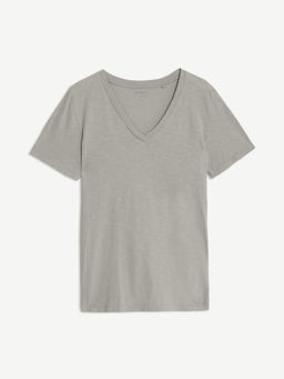 Marks & Spencer - Pure Cotton V-Neck Everyday Fit T-Shirt