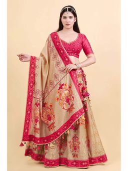 UDD DESIGN - Malika Multi-Color Embroidered Lehenga with Blouse and Dupatta