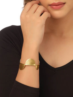 NVR - Womens Gold Plated Stylish Latest Design Kada Bracelet