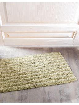 Fabindia - Green Woven Cotton Bathmat