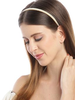 Blueberry - Pearl Embellished Hairband