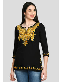 QAZMI - Kashmiri Embroidered Straight Kurti