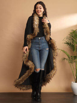 Modarta By Kamakshi - Fur Cape, Fur Jacket, Fur Coat, Fur Shawl-All In One Fur Wrap