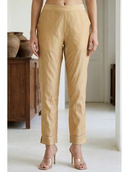 Elleven - Gold Solid/Plain Straight Pant