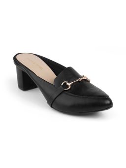 Lemon & Pepper - Black Pointed Toe Block Heels