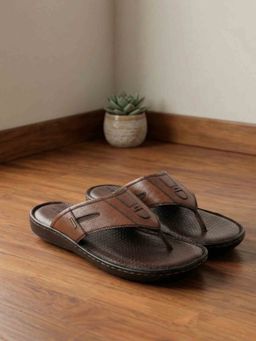 Metro - Brown Round Toe Sandals