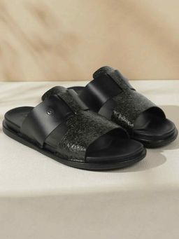 Metro - Black Round Toe Sandals