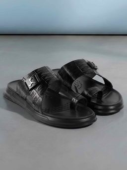 Mochi - Black Round Toe Sandals