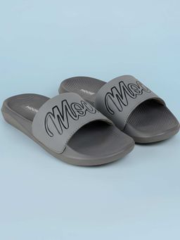 Mochi - Grey Round Toe Sliders