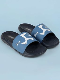 Mochi - Blue Round Toe Sliders