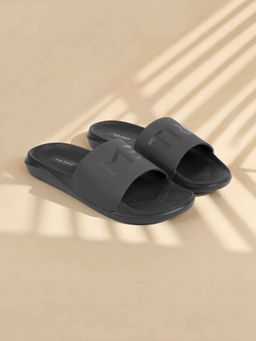 Metro - Black Round Toe Sliders