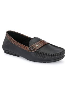 EGOSS - Black Round Toe Loafers