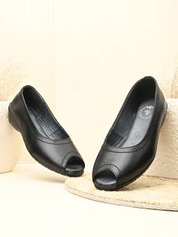 EGOSS - Black Round Toe Sandals
