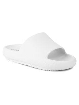 London Rag - White Round Toe Sliders