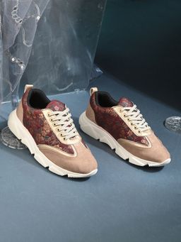 EGOSS - Red Round Toe Sneakers