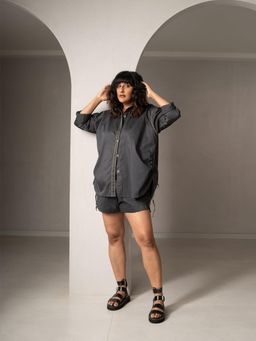 WHY SO BLUE - Wisp Black Co-Ord (Set of 2)