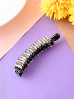 Silvermerc Designs - Silver Sequinned Hair Banana Clip