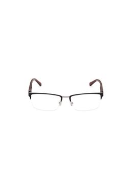 Guess - Men Metal Half Rim Rectangle Black Eyeglass Frame (56)