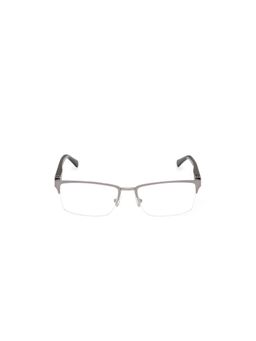 Guess - Men Metal Half Rim Rectangle Grey Eyeglass Frame (56)