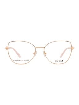 Guess - Women Steel Full Rim Cat Eye Rose Gold Eyeglass Frame (52)