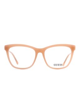 Guess - Women Acetate Full Rim Square Beige Eyeglass Frame (52)