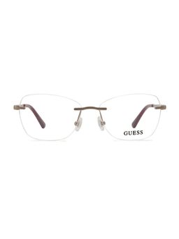Guess - Women Metal Rimless Cat Eye Grey Eyeglass Frame (52)