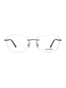 Guess - Women Metal Rimless Cat Eye Silver Eyeglass Frame (52)