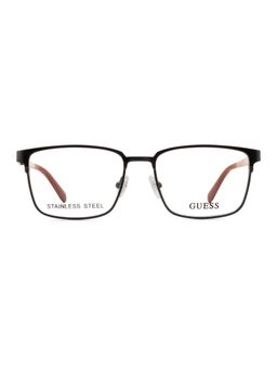 Guess - Men Steel Full Rim Square Grey Eyeglass Frame (52)
