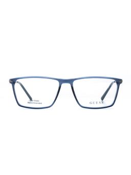 Guess - Men PC Full Rim Rectangle Blue Eyeglass Frame (55)