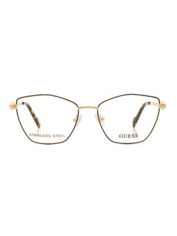 Guess - Women Metal Full Rim Butterfly Brown Eyeglass Frame (52)