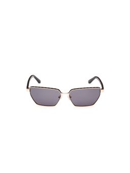 Guess - Women Full UV Protected Metal Full Rim Hexagonal Grey Lens Sunglasses (59)