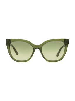 Guess - Women Full UV Protected Acetate Full Rim Butterfly Green Lens Sunglasses (53)