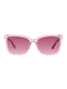 Guess - Women Full UV Protected Acetate Full Rim Square Pink Lens Sunglasses (53)