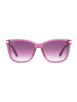 Guess - Women Full UV Protected Acetate Full Rim Butterfly Purple Lens Sunglasses (55)