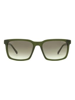 Guess - Men Full UV Protected Acetate Full Rim Square Green Lens Sunglasses (54)