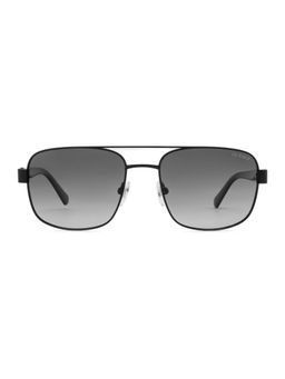 Guess - Men Full UV Protected Metal Full Rim Square Grey Lens Sunglasses (55)
