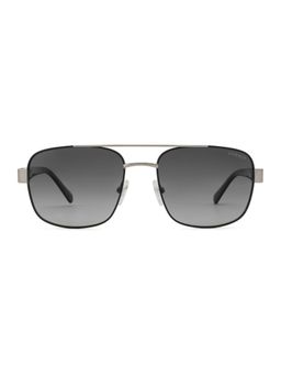Guess - Men Full UV Protected Metal Full Rim Square Grey Lens Sunglasses (55)