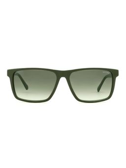 Guess - Men Full UV Protected Acetate Full Rim Square Green Lens Sunglasses (57)