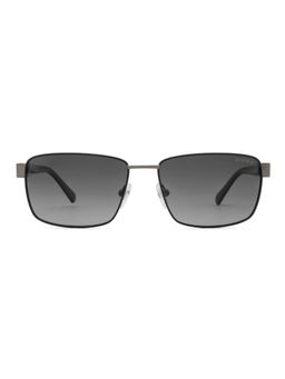 Guess - Men Full UV Protected Metal Full Rim Rectangle Grey Lens Sunglasses (57)